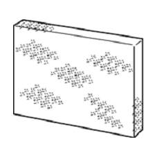 Vzduchový filtr samostatný, bez mřížky - NE-U17,U780 , bal.1ks