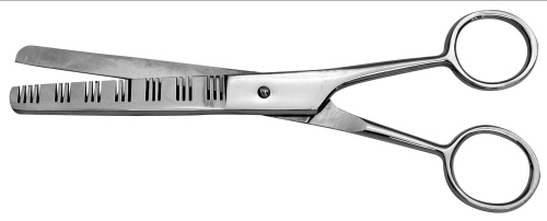 SG-125 Nůžky na vlasy - efilační 6,5", 15 cm