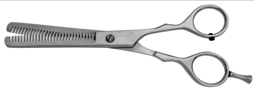 M-SG-127 Nůžky na vlasy - efilační s opěrkou 6,5", 16 cm, matné