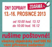 VYJÍMEČNÁ NABÍDKA - DOPRAVA ZDARMA !