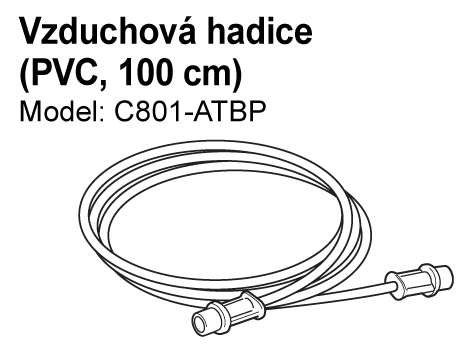 Inhalační hadice PVC, 100 cm - pro C28P, C801,C801KD-E