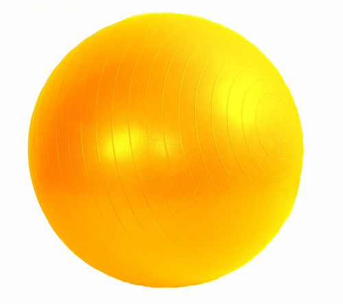 Míč GYMY ABS zesílený - žlutý, průměr 65 cm