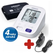 Tonometr Omron M3 AC +adaptér (výhodný SET) - 4roky záruka!